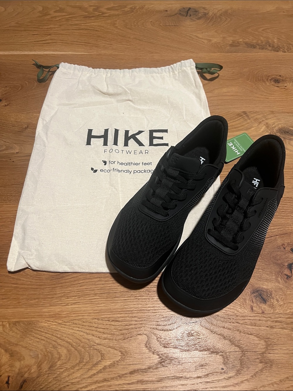 Hike Footwear HF Series Stride Barefoot Sneakers Black White Women’s 9 - 9.5